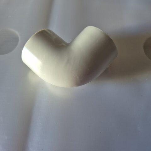 COUDE PVC BLANC 90°